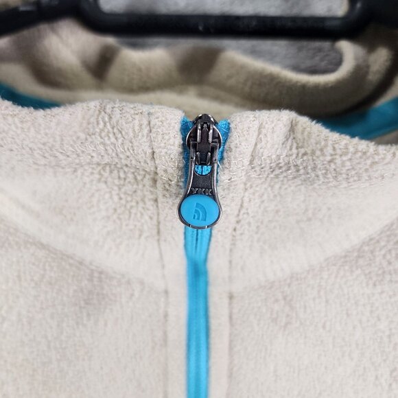 Womens Beige The North Face Fleece Pullover Sweatshirt 1/4 Zip Long Sleeve XL - Picture 8 of 14